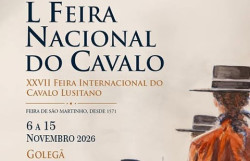 Golegã - Feira onde o cavalo é o Rei de 6 a 15 de novembro. 